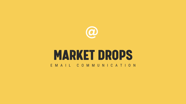 Market Drops Timely Email Blog Header Image