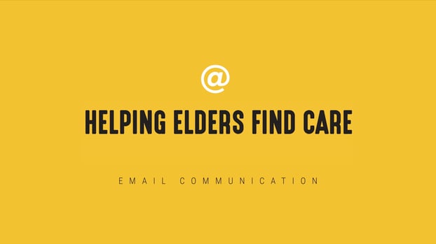 Timely Email- Finding Elder Care