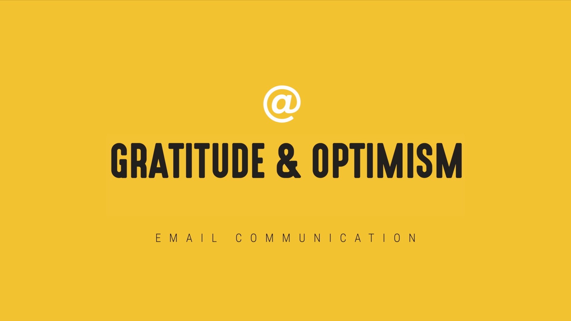 [NEW] Gratitude and Optimism - Timely Email