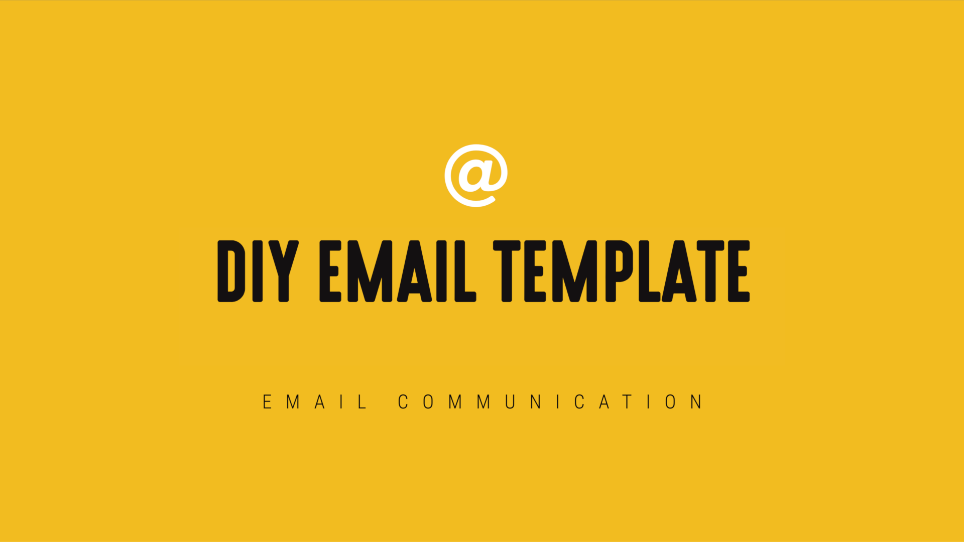 [NEW] DIY Email Template