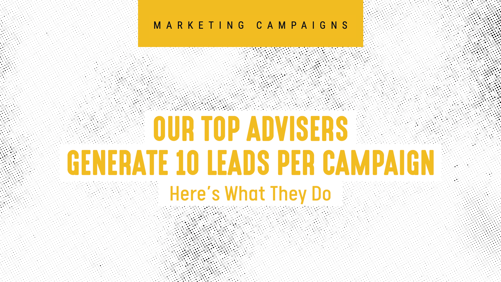 How Can Advisers Generate More Leads