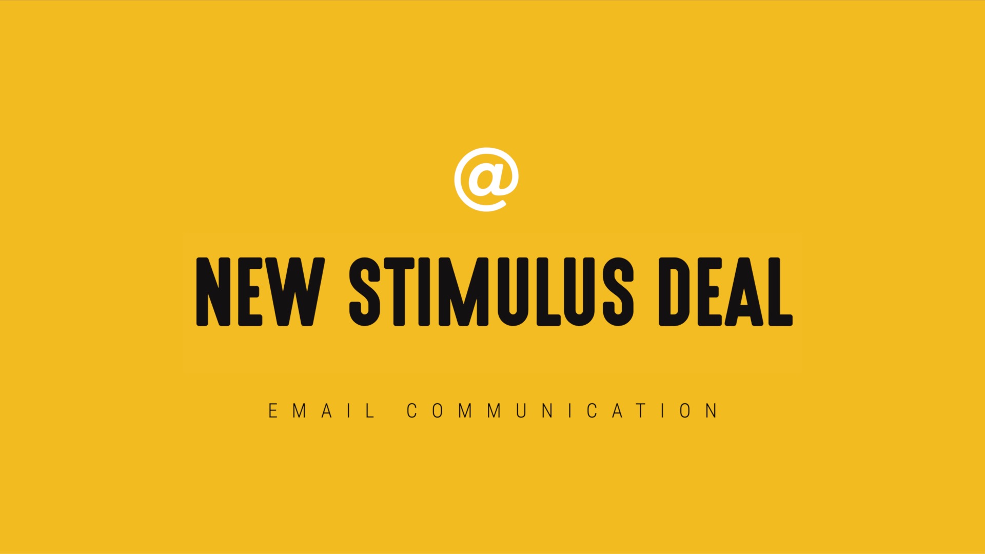 [NEW] Single-Topic Email | New Stimulus Deal (12/22/2020)