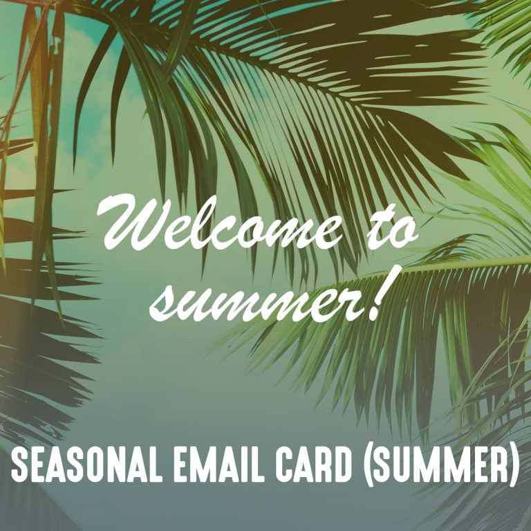 [NEW] Email Communication – Summer Card