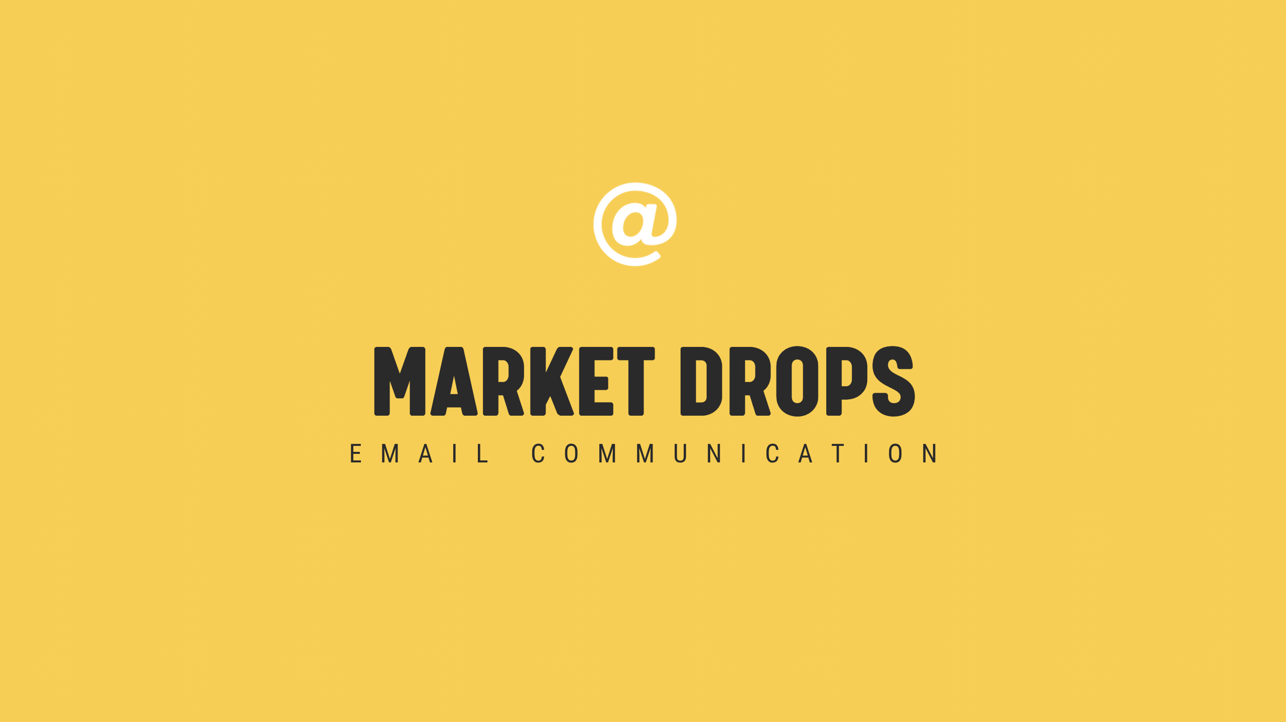 [NEW] Market Drops - Timely Email